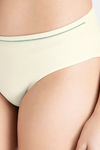 Amante Low Rise Three-Fourth Coverage Bikini Panty - Whitesmoke-Cedar — thumbnail 4
